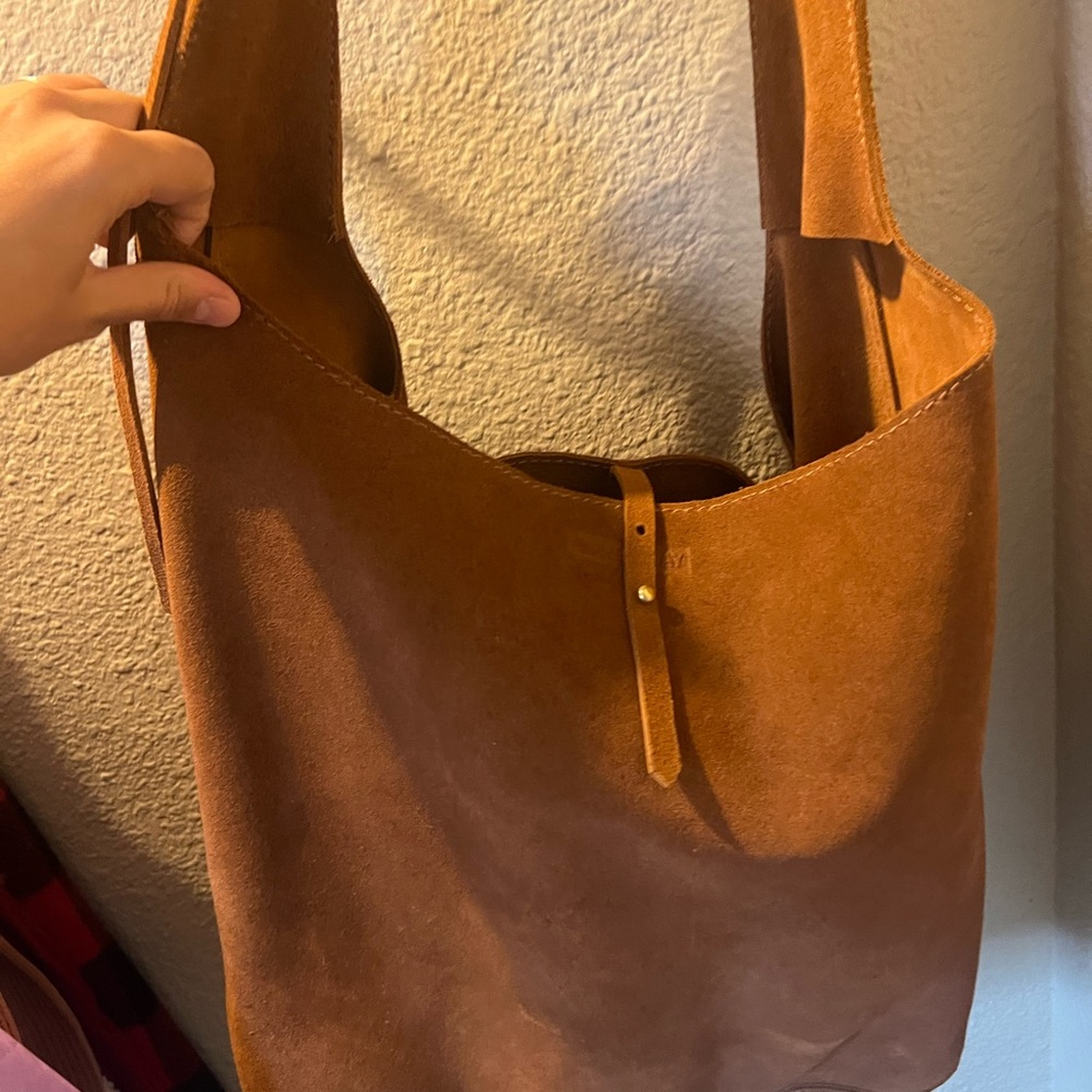 Parker Clay Chic Brown Suede Hobo Bag